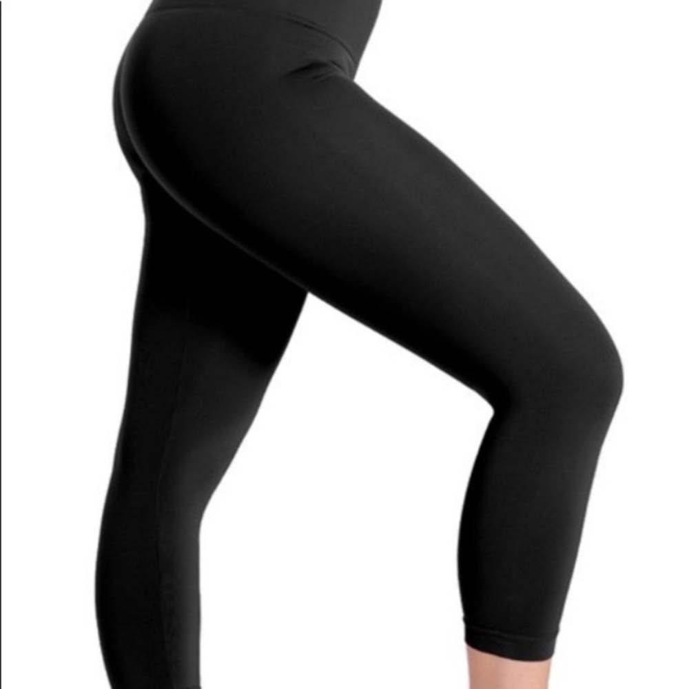 BLACK HIGH WAISTED SHAPING LEGGINGS